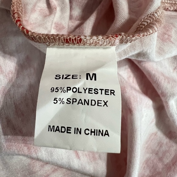 Off The Shoulder Short Sleeve High Low Hemline Front Faux Buttons Size Medium - Picture 9 of 9